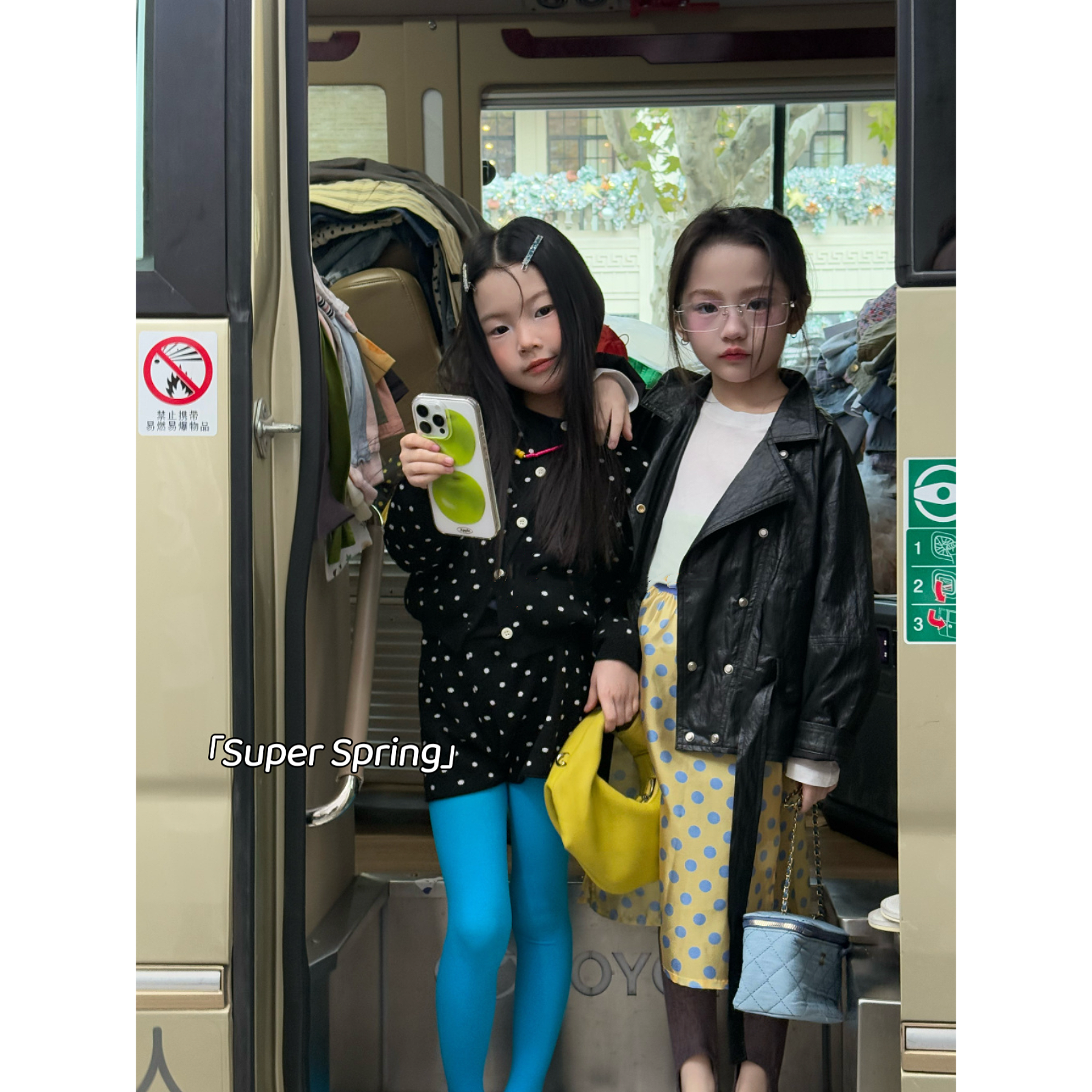 女童26春季休闲皮衣外套