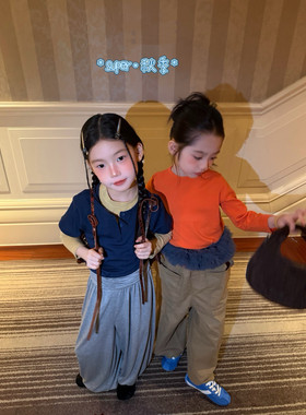 女童26秋季韩版姐妹装叠穿套装