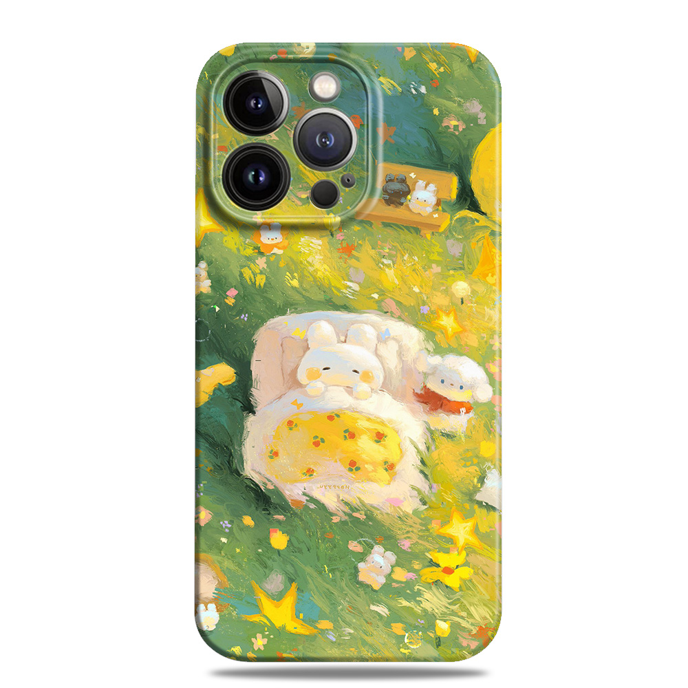 温暖治愈小兔子森林文艺手机壳