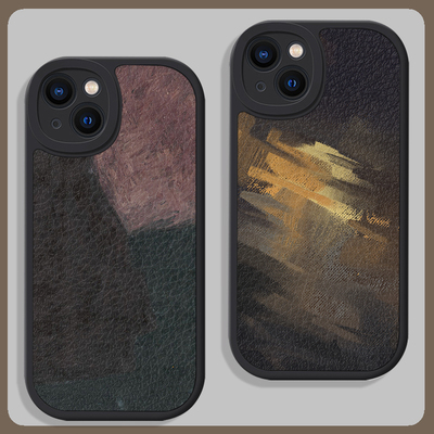 抽象艺术苹果15手机壳华为pura70