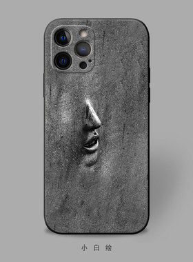 适用苹果12mini/xr/678pluse/iphone11promax手机壳个性创意人脸