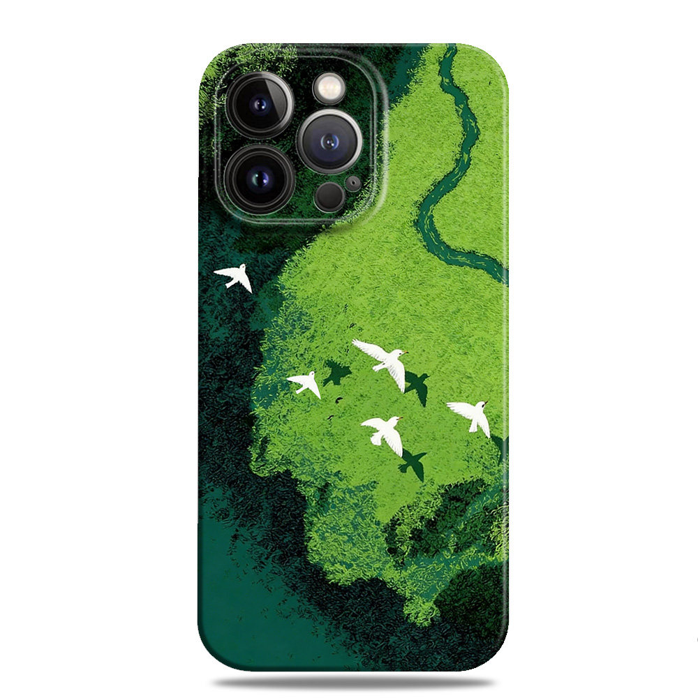 春回大地绿色清新原野飞鸟适用苹果17手机壳16promax15小米17华为nova14菲林p80磁吸mate70一加oppo全包vivo,3C数码配件,手机保护套/壳,淘宝优惠券,粉丝福利购,淘宝优惠卷