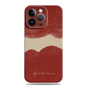 奶油红氛围感原创简约适用17苹果16promax手机壳15小米14华为mate60菲林p70荣耀200高级nova13一加oppo潮vivo