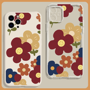 678 iphone11手机壳 12mini ins风小清新碎花适用苹果13promax