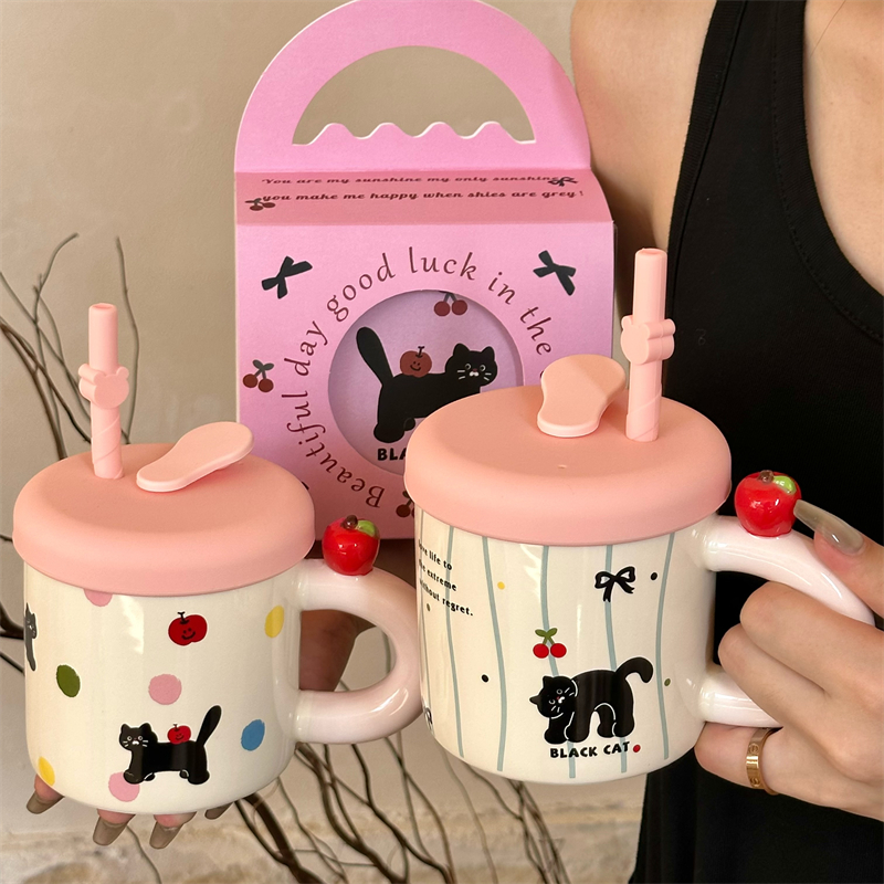猫咪陶瓷马克杯礼盒装