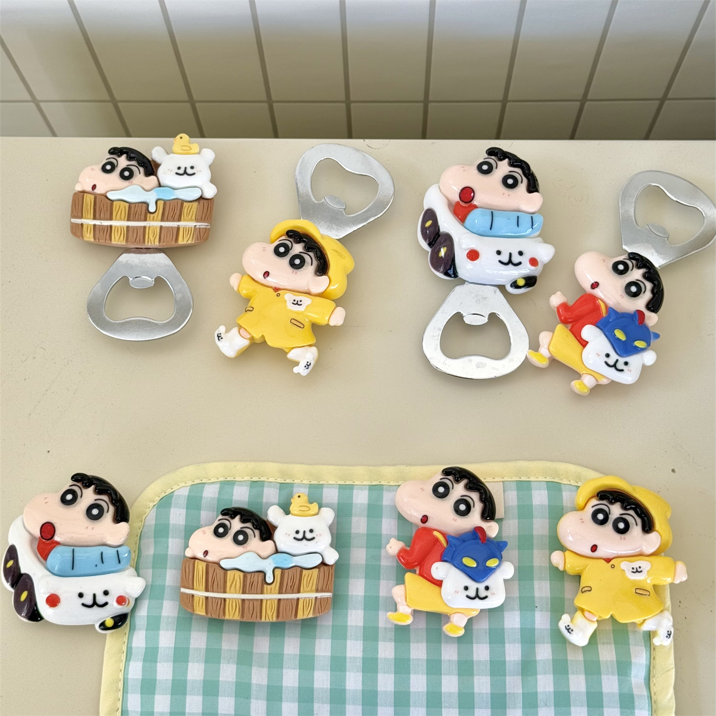 可爱高颜值树脂冰箱贴磁吸啤酒开