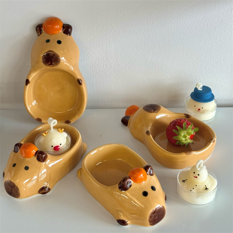 创意可爱陶瓷蘸料碟家用调料碟