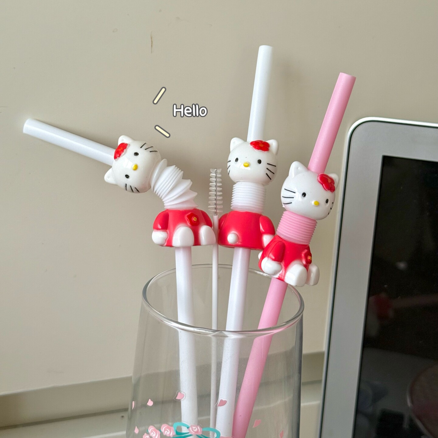 非一次性！可爱猫咪卡通可伸缩弯管饮料果汁奶茶吸管小红书同款