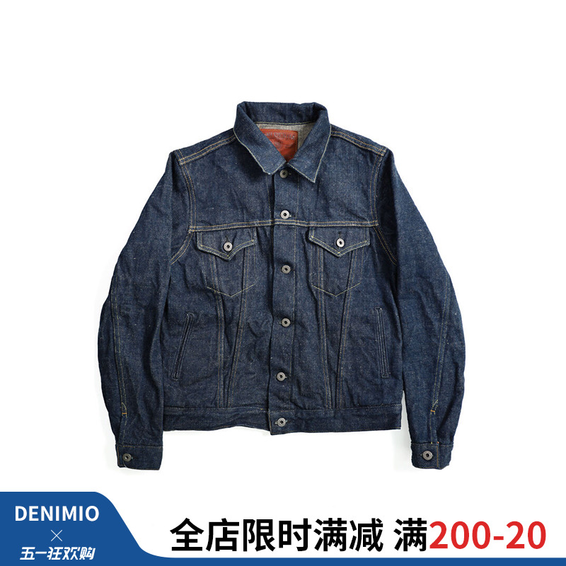 Denimio鬼牌ONI02527PZR-KABEG秘密棉歌舞伎20oz三代牛仔夹克外套