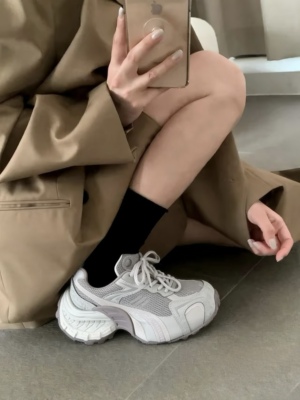 米家老爹鞋女春夏季新款增高厚底鞋透气运动鞋女鞋百搭鞋子女3053