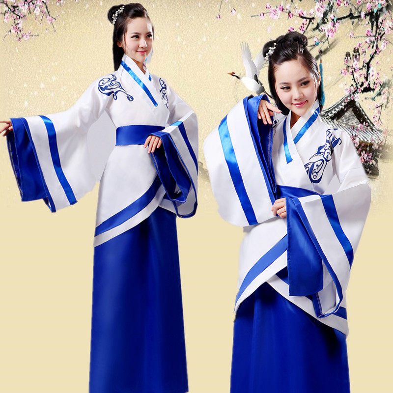 2023缘你梦中国风改良中式汉服古装女古筝演出服舞台装绣花曲裾
