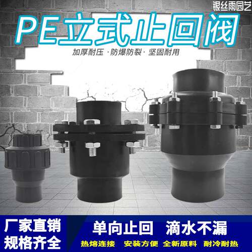 PE20活接热熔立式止回阀