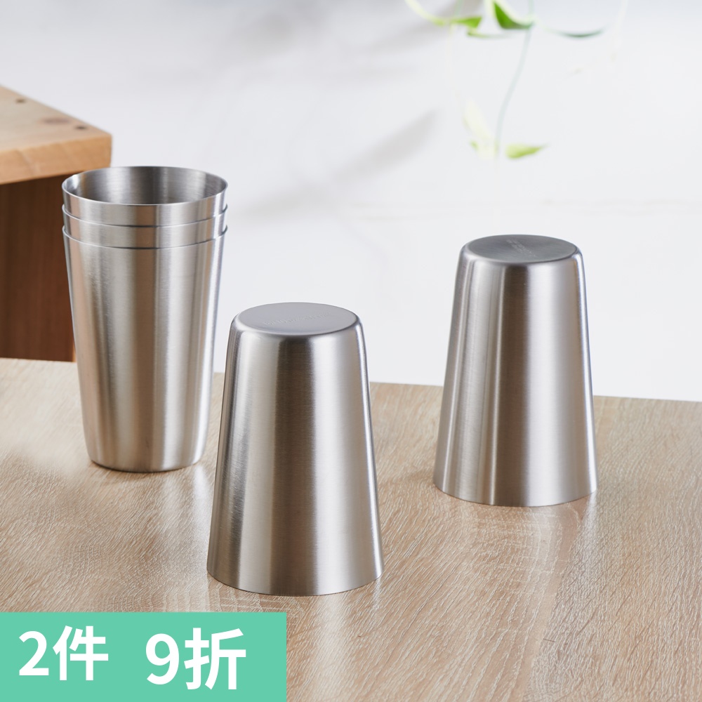 出口单层304不锈钢随手杯果汁杯漱口杯18-10旅行水杯咖啡接粉杯