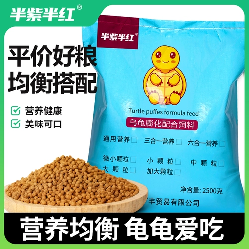 半紫半红 Зерновая черепаха кормить бразильские черепахи