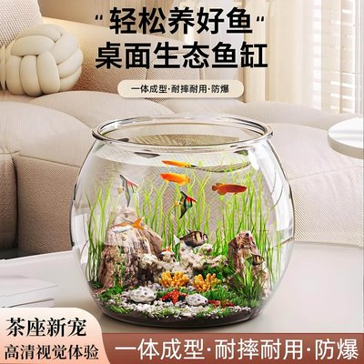 鱼缸家用塑料一体成型高透防摔桌