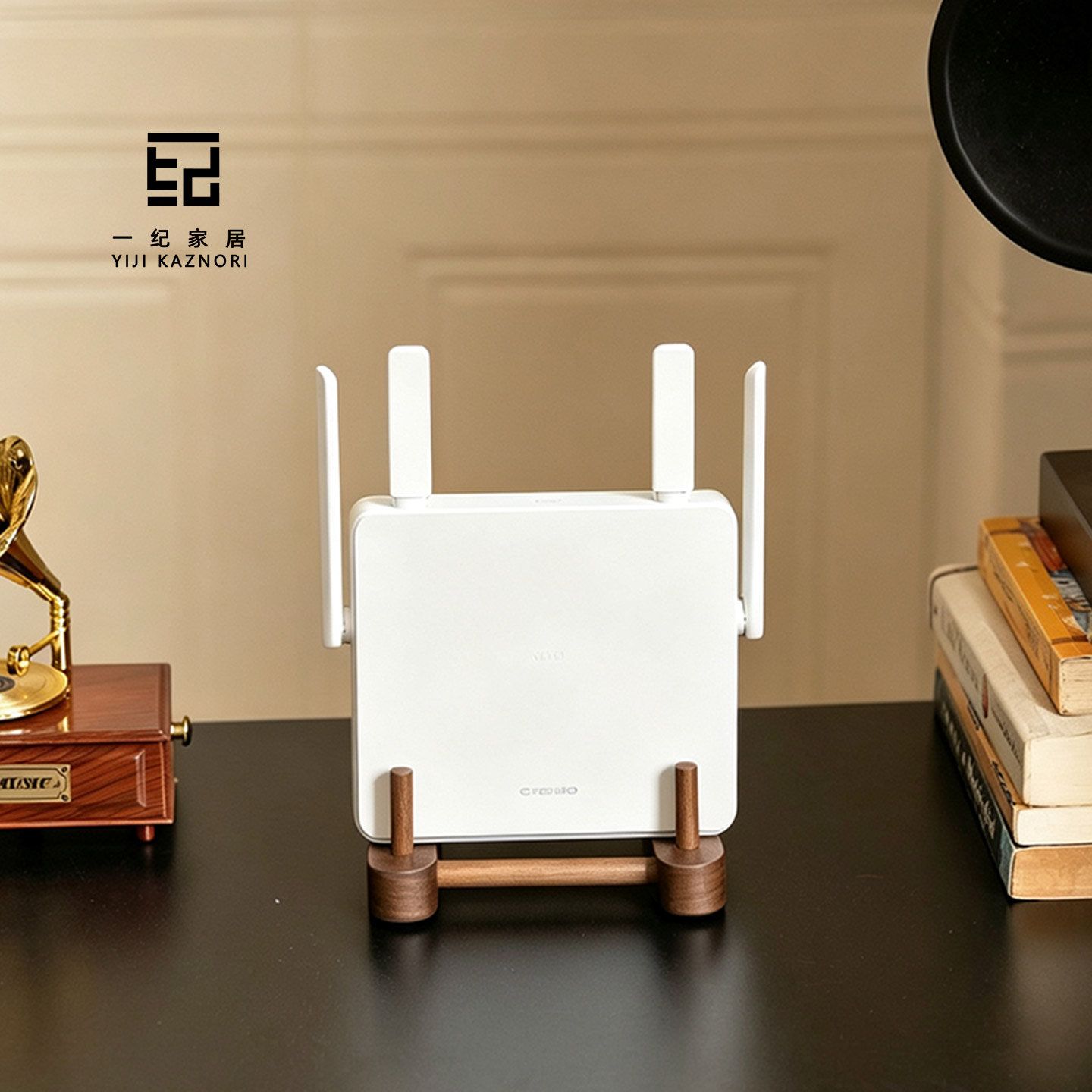 路由器放置架实木立式wifi机顶盒光猫散热支架桌面小型收纳置物架