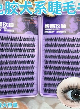 免胶犬系假睫毛！无需胶水自然单簇浓密狗狗眼狐系上镜懒人三部曲