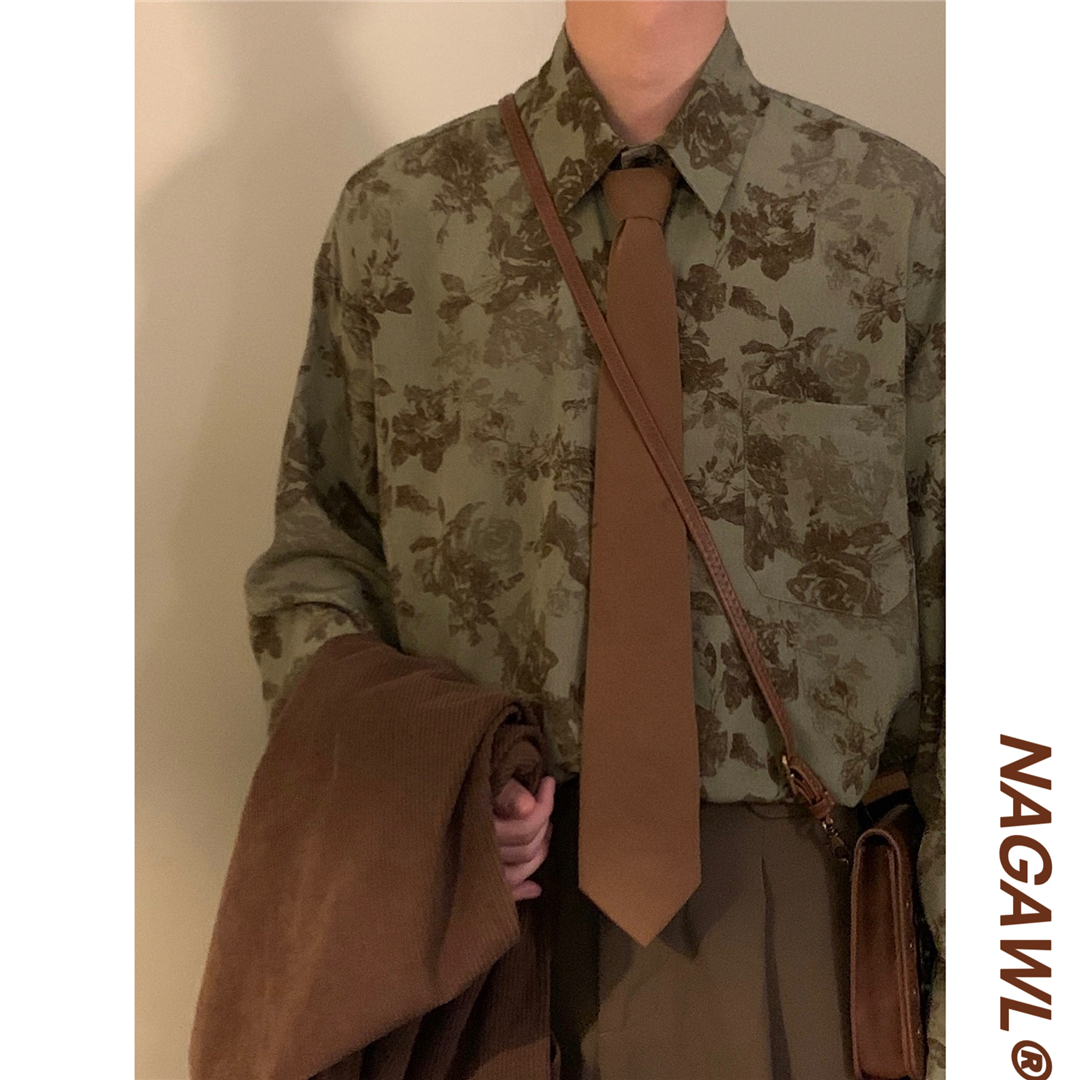 NAGAWL宽松衬衫休闲秋季