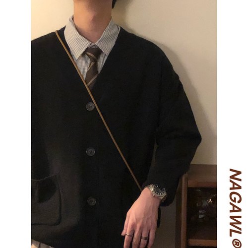 NAGAWL宽松长袖开衫毛衣