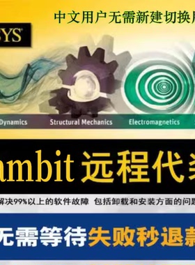 Fluent6.3 +Gambit2.4+ Exceed13.0三合一安装服务+CFD资源+设计