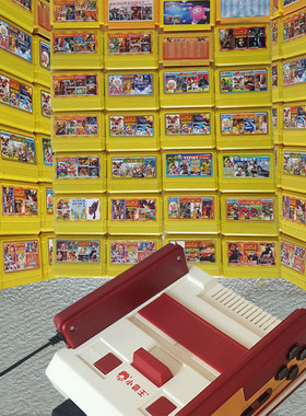 游戏卡游戏机卡带FC8位黄卡带魂斗罗超级玛丽忍者神龟4合1 500合1