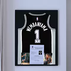 【Includes Jersey】Wenban Yamasen Signed Framed Commemorative Collectible Picture Frame for Living Room Bar Decoration Gift for Men