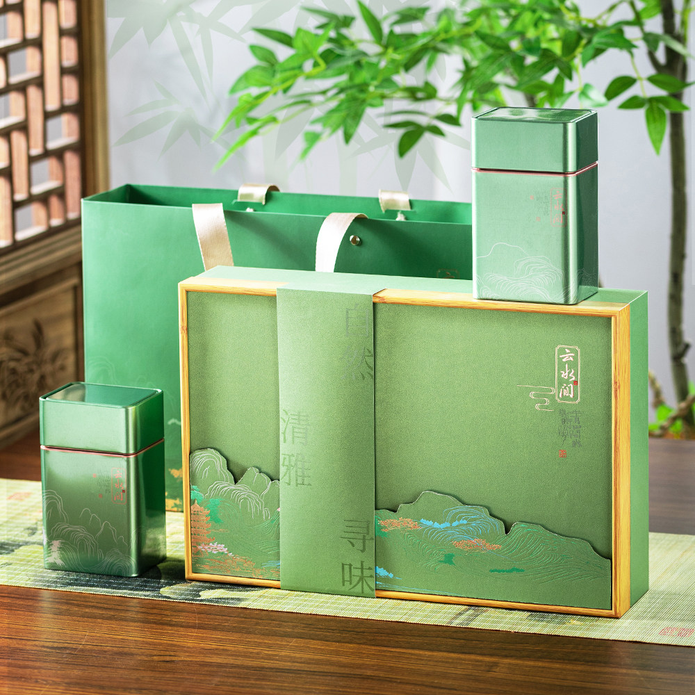 2026春茶叶罐礼盒空盒红茶明前龙井绿茶半斤装通用茶礼包装定制