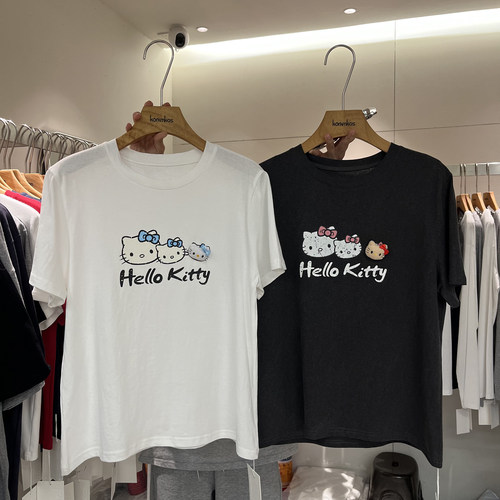 字母卡通宽松短袖T恤百搭上衣