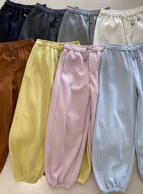 喜大东 松紧腰加绒卫裤休闲裤66581