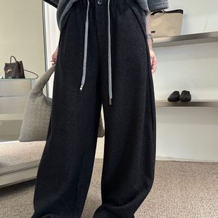 9660 弯刀裤 3R3 抽绳松紧腰宽松阔腿加绒保暖休闲裤