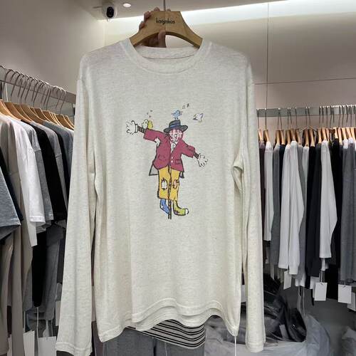 卡通图案薄款宽松长袖T恤防晒衣