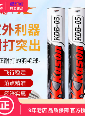 李宁羽毛球凯胜KDB03正品KDB05训练专业比赛耐打室外防风黑鹅毛球