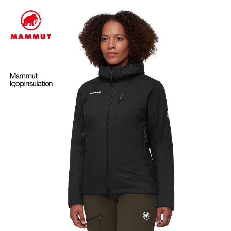 MAMMUT猛犸象Rime女士户外轻便保暖连帽纯色棉羽外套棉服