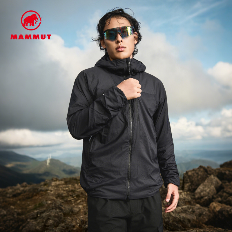 MAMMUT猛犸象Flex Air男士户外登山轻量保暖外穿内搭连帽棉服外套