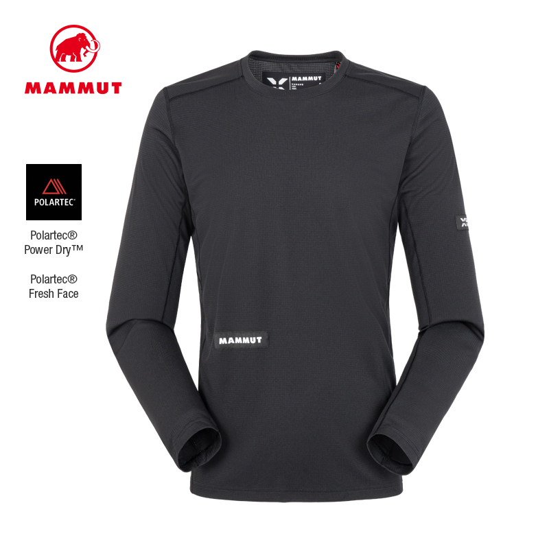 MAMMUT猛犸象Eiger 艾格男士户外轻量舒适亲肤长袖T恤