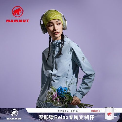 猛犸象Relax女防风防泼水软壳