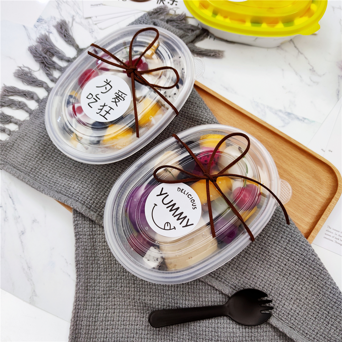 500ml网红饱饱碗盒子芋圆烧仙草