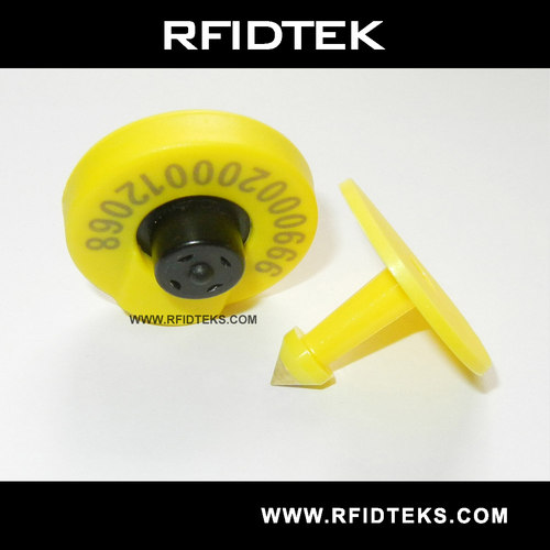 RFID动物耳标 EM4305 RFID动物猪耳标ISO11784/85 FDX-B猪耳标