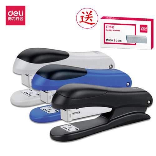 得力0305订书机学生钉书机订书器大号重型加厚办公家用订书机
