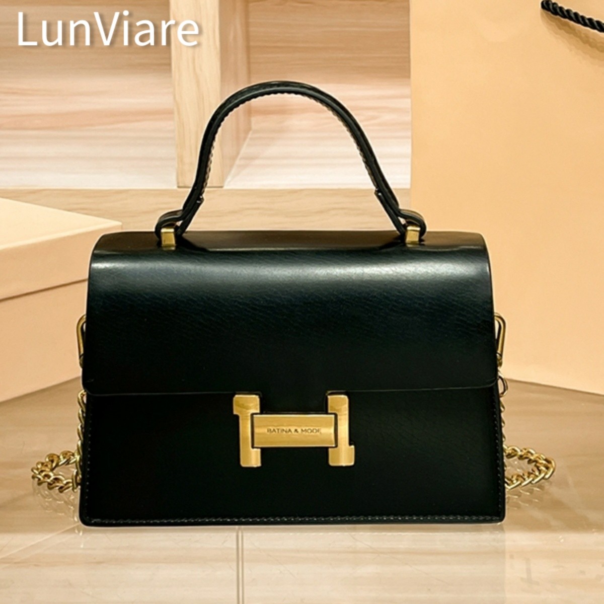 法国2026新款真皮包包女士简约手提小方包轻奢时尚链条单肩斜挎包,箱包皮具/热销女包/男包,小方包,淘宝优惠券,粉丝福利购,淘宝优惠卷