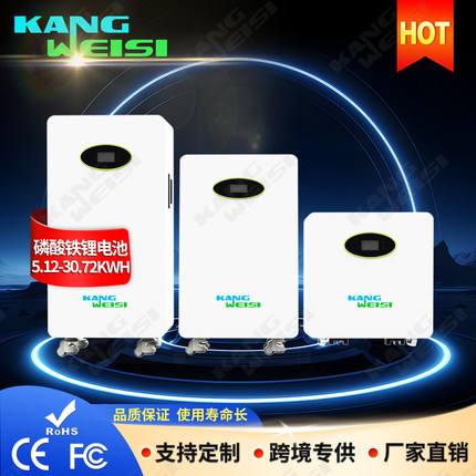 LiFePO4 Battery15度电太阳能磷酸铁锂电池51.2v光伏储能电池5kwh