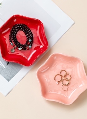 欧式多功能陶瓷首饰展示盘