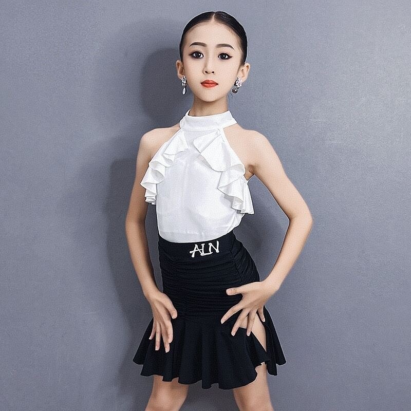 舞慧拉丁舞服高级感2026夏季新款少女儿童网红练功服演出舞蹈服