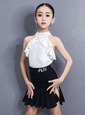 舞慧拉丁舞服高级感2026夏季新款少女儿童网红练功服演出舞蹈服