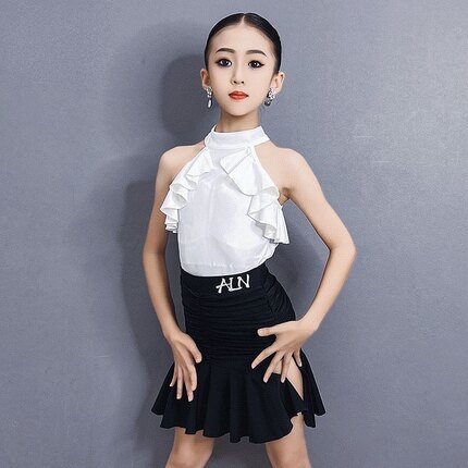 舞慧拉丁舞服高级感2026夏季新款少女儿童网红练功服演出舞蹈服
