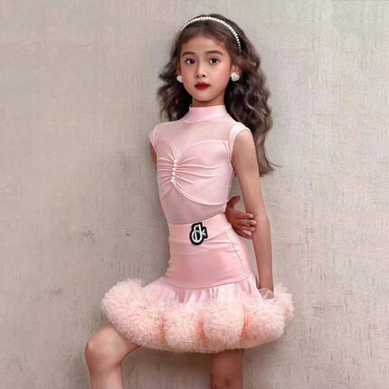 舞慧拉丁舞服高级感2026夏季新款少女儿童网红练功服演出舞蹈服