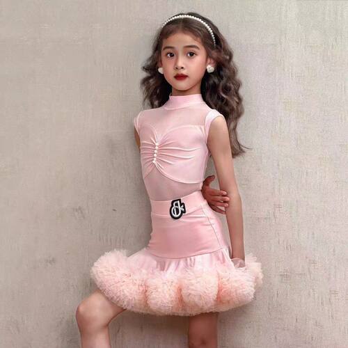 舞慧拉丁舞服高级感2026夏季新款少女儿童网红练功服演出舞蹈服