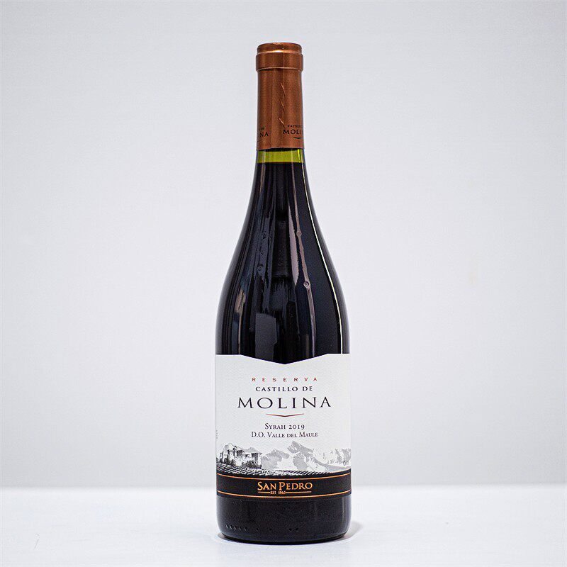 MOLINA茉琳娜珍藏级西拉干红葡萄酒智利VSPT圣佩特罗原瓶进口红酒