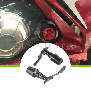 适用CBR500R 19-21年摩托车改装防摔球胶车身发动机保护杆保险杠