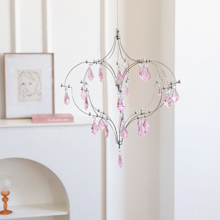 法式美式复古温馨简约浪漫女孩水晶轻奢卧室餐厅衣帽间装饰吊灯